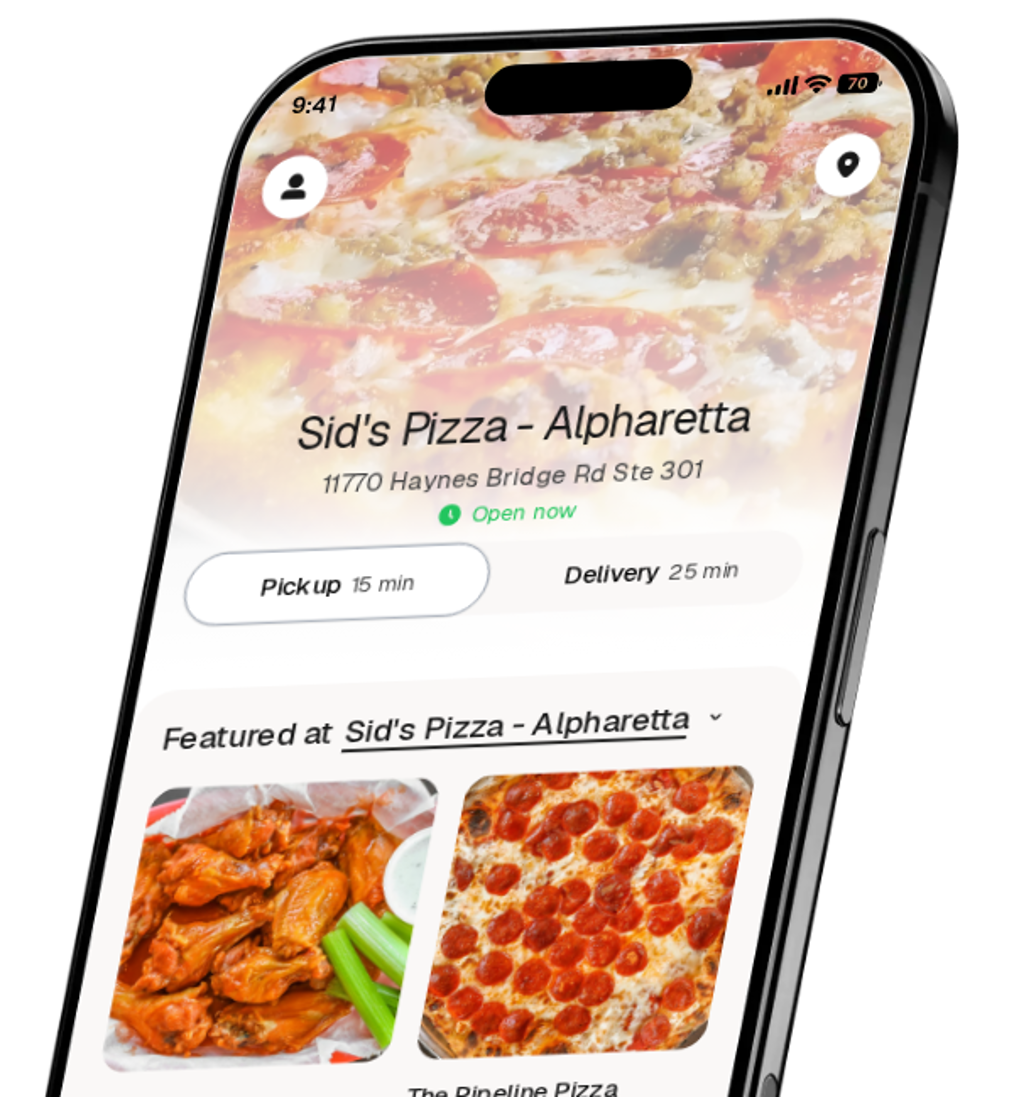 Sid's Pizza - Alpharetta app preview